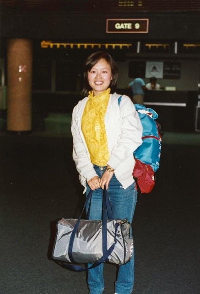 Lily Tang Williams arriving in America
