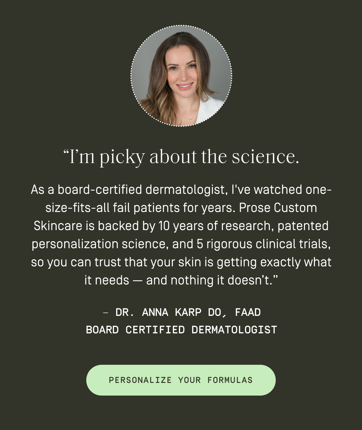 Opinion - BOARD CERTIFIED DERMATOLOGIST