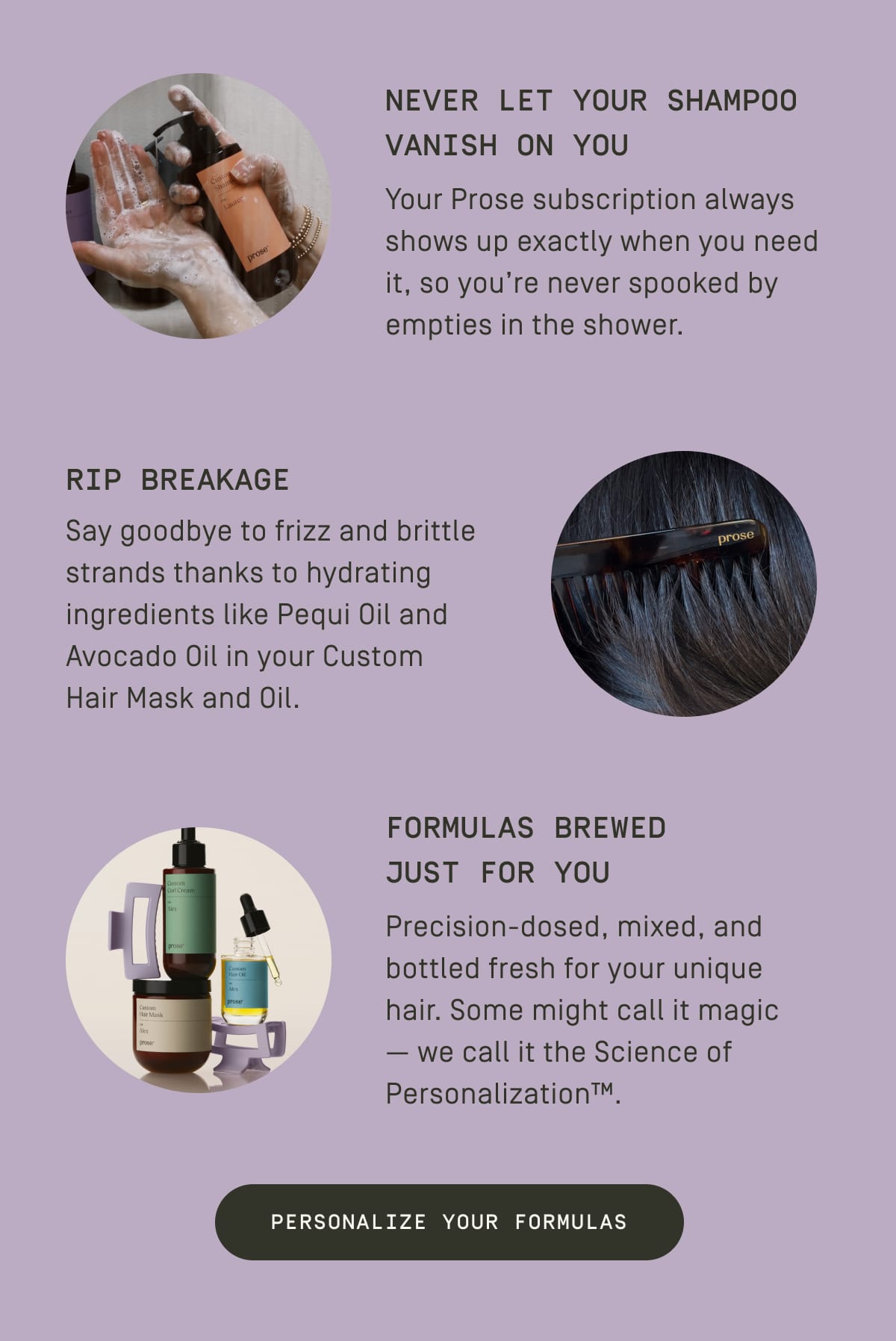 Personalize your formulas