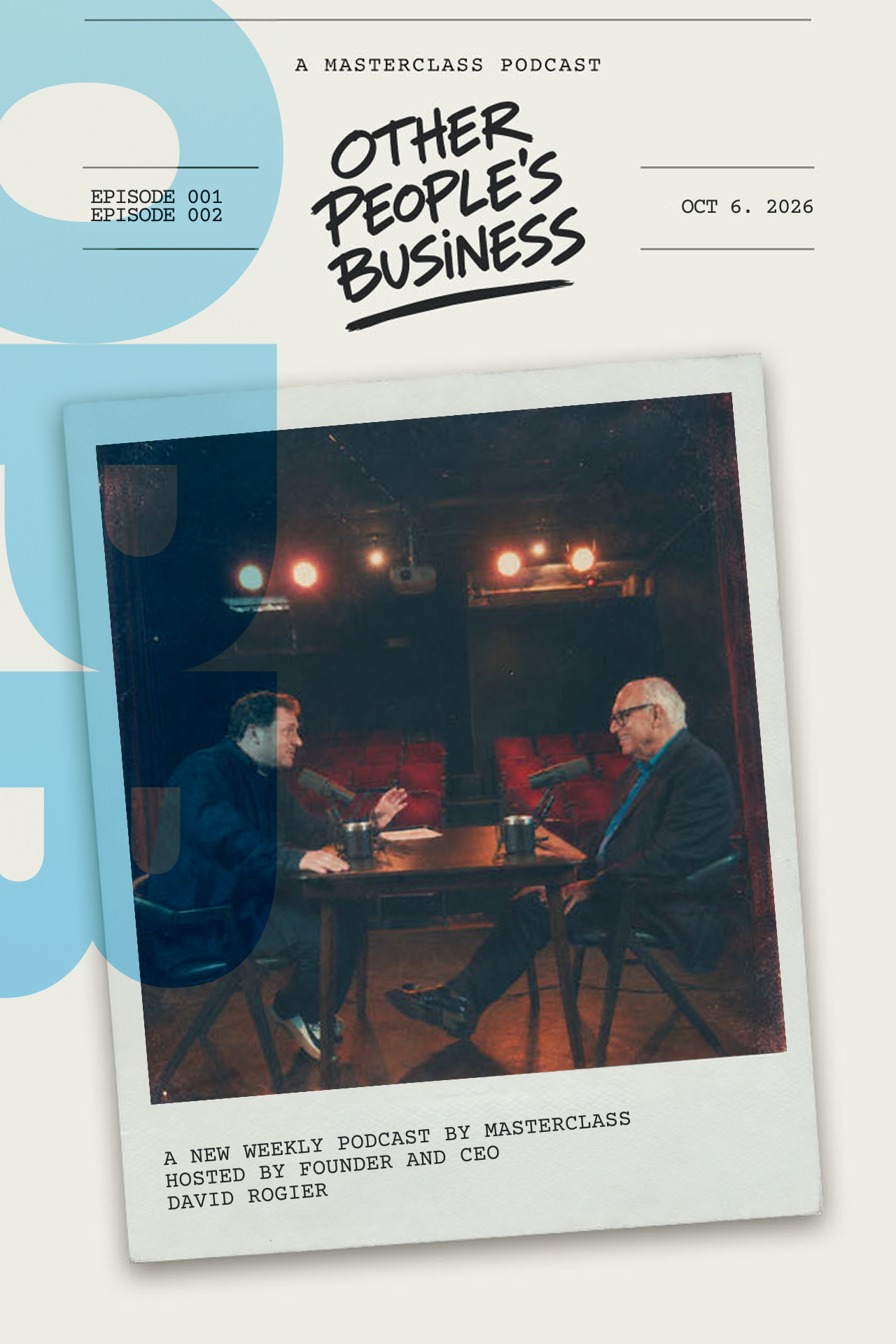 Other People's Business — a new MasterClass podcast, premiering October 6