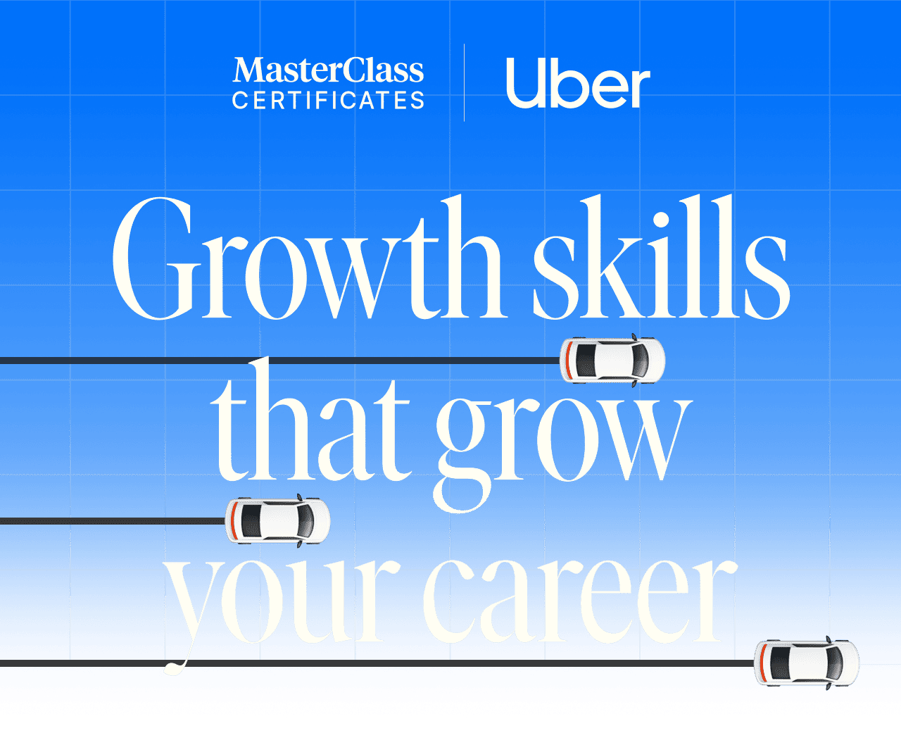 MasterClass Certificates x Uber. Growth skills that grow your career. Pre-Enroll Now.