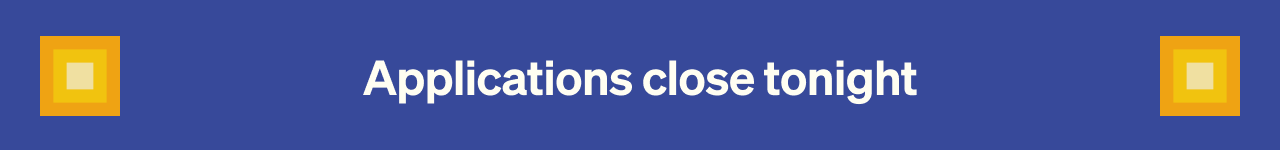 Last chance to be a part of the Fall ‘26 cohort