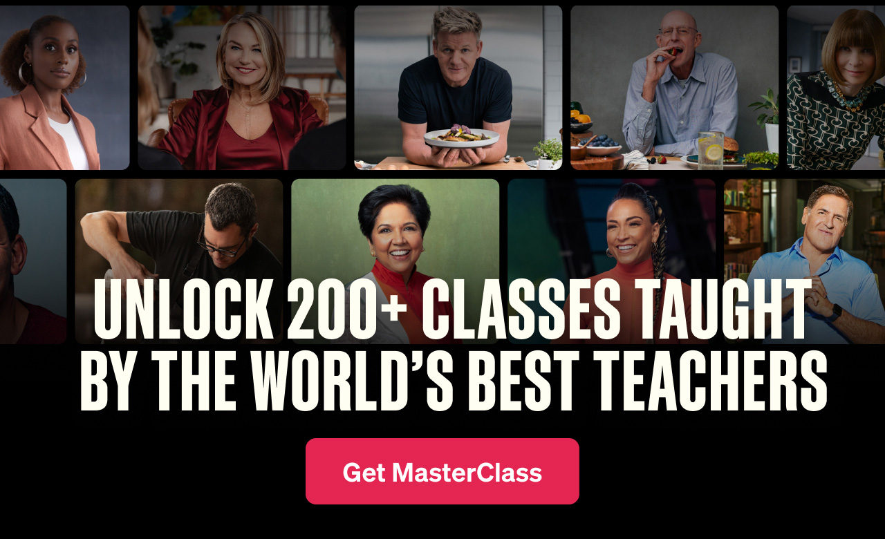 Unlock 200+ classes taught by the world's best teachers