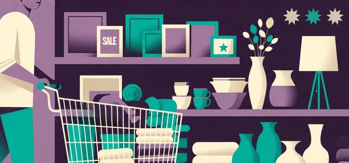 person shopping for home goods