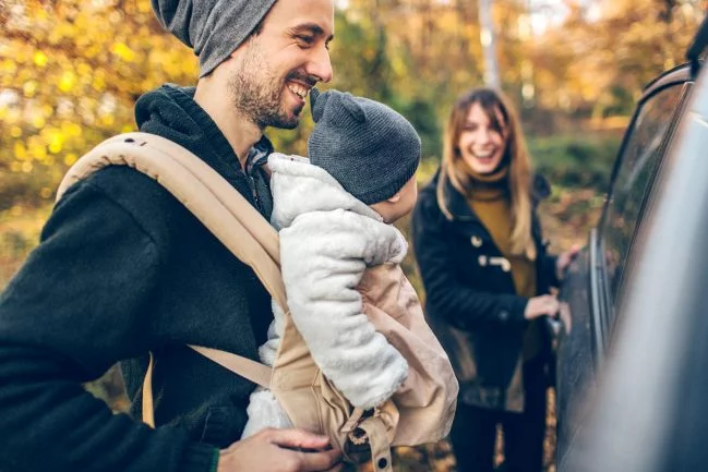a family out for a hike