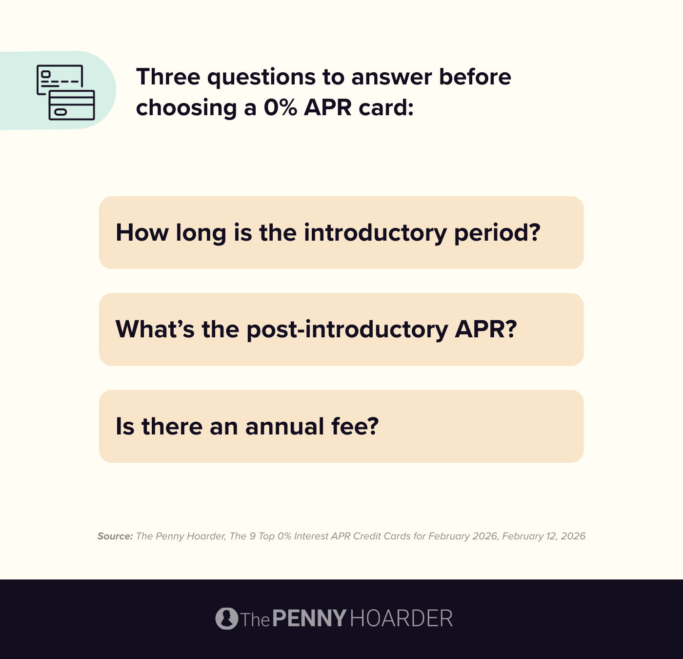 Infographic about choosing a credit card