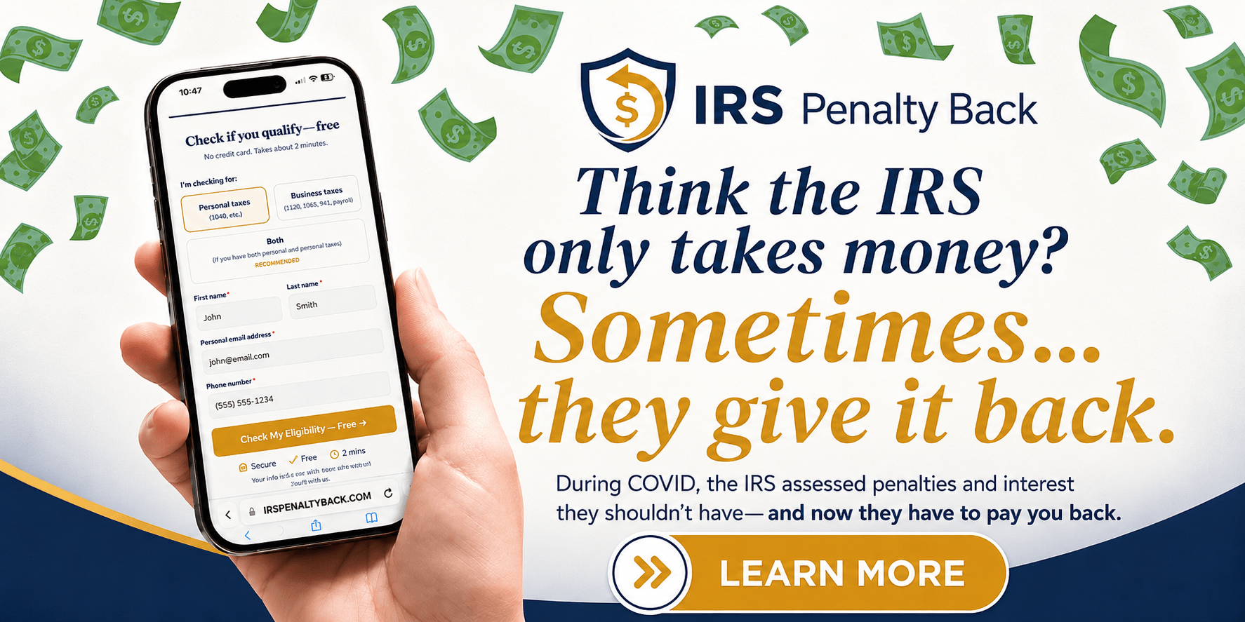 Think the IRS only takes money? Sometimes they give it back. Learn more.