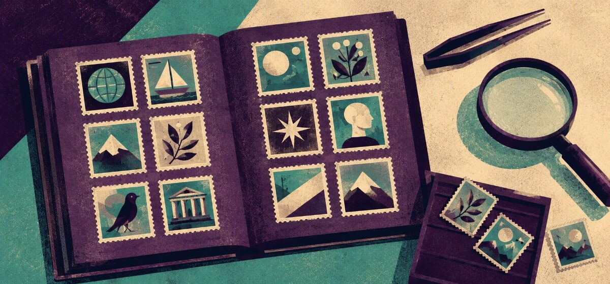 a stamp collection