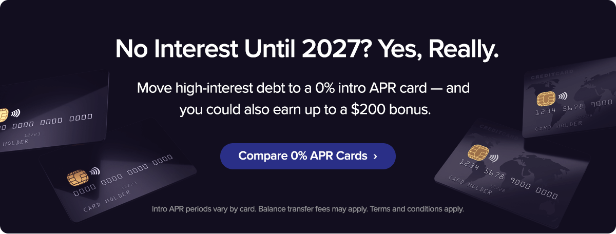 No interest until 2027? Yes, really. Compare 0% APR cards