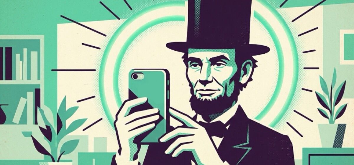 Abe Lincoln as a TikTok influencer