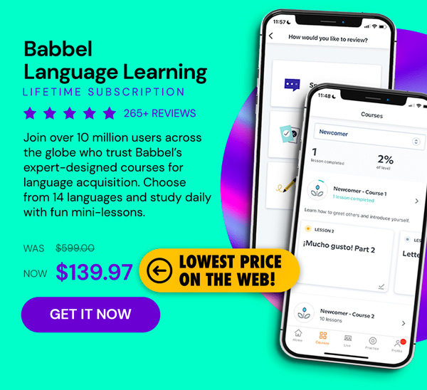Babbel Language Learning: Lifetime Subscription (All Languages)