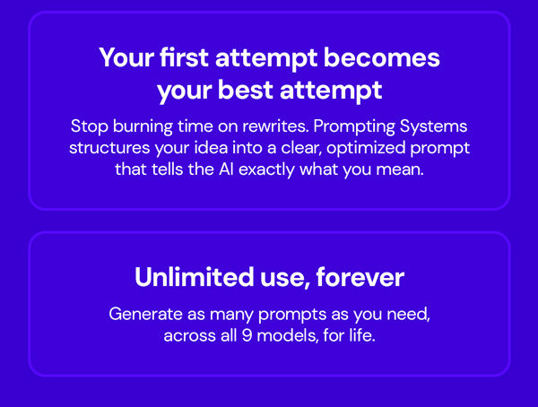 Prompting Systems: Lifetime Subscription (Gold Plan)
