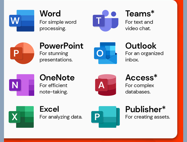 Microsoft Office 2019 for Windows or Mac