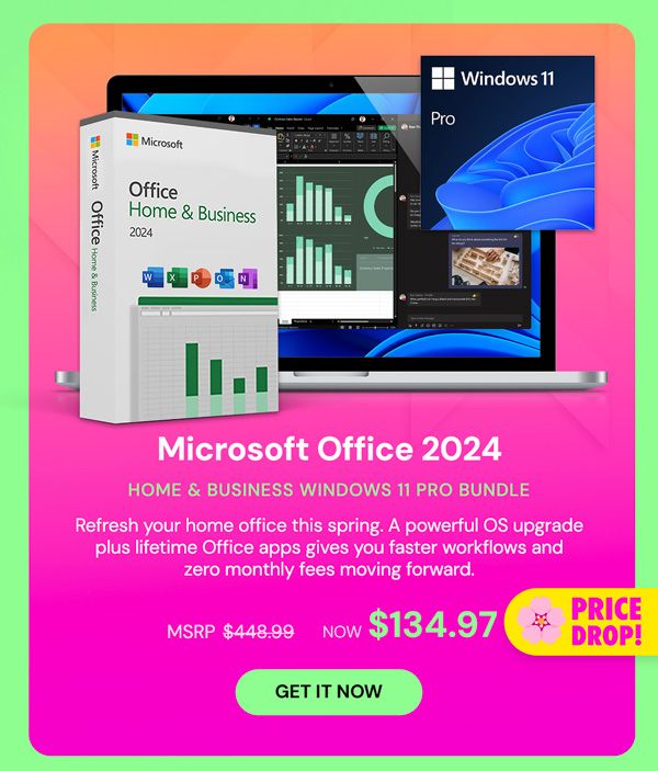 Microsoft Office 2024 Home & Business + Windows 11 Pro Bundle