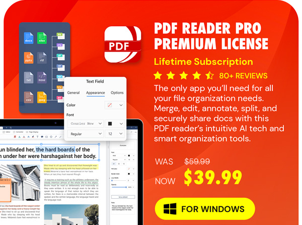 PDF Reader Pro For Windows: Lifetime Subscription