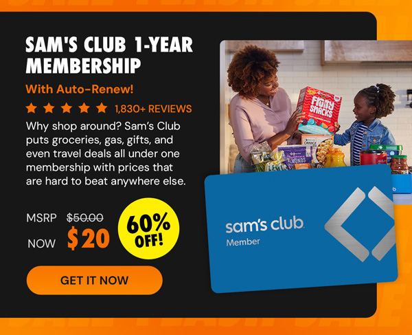 Sam's Club 1-Year Membership with Auto-Renew!