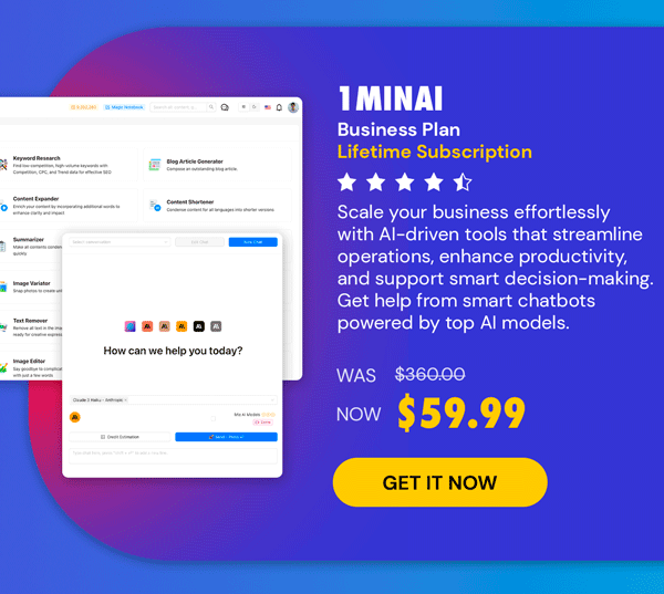 1minAI Business Plan Lifetime Subscription