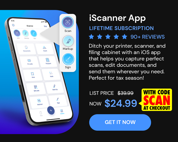iScanner App: Lifetime Subscription