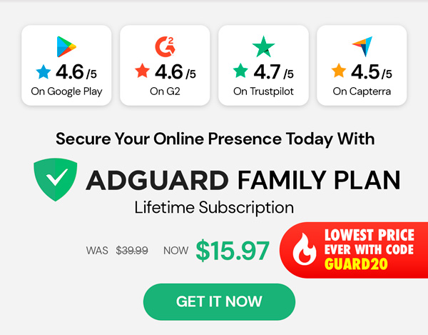 AdGuard Family Plan: Lifetime Subscription