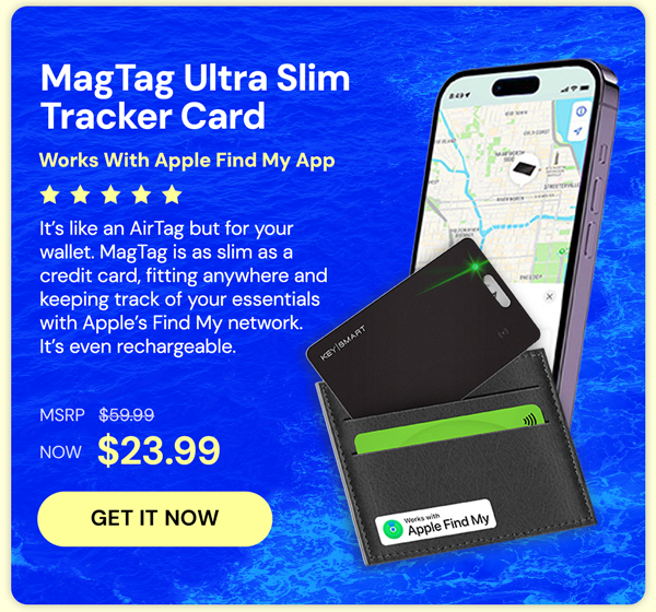 MagTag Ultra Slim Tracker Card - Works with Apple Find My App
