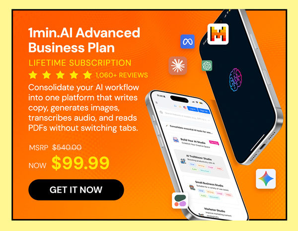 1minAI Advanced Business Plan Lifetime Subscription