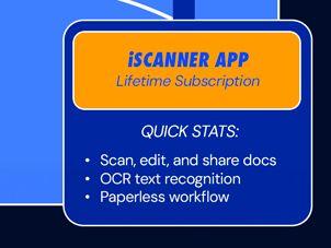 iScanner App: Lifetime Subscription