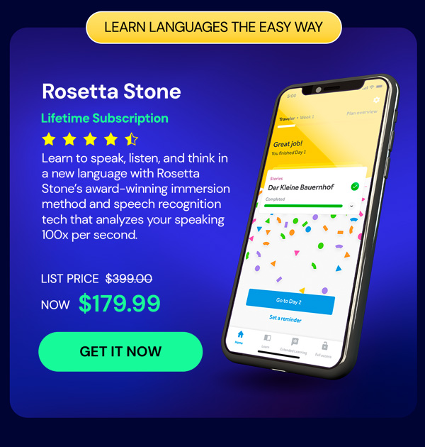 Rosetta Stone: Lifetime Subscription (All Languages)