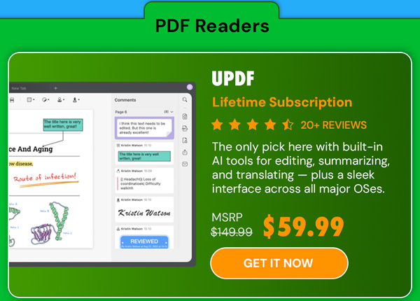 UPDF - Edit, Convert, AI Chat with PDF: Lifetime Subscription