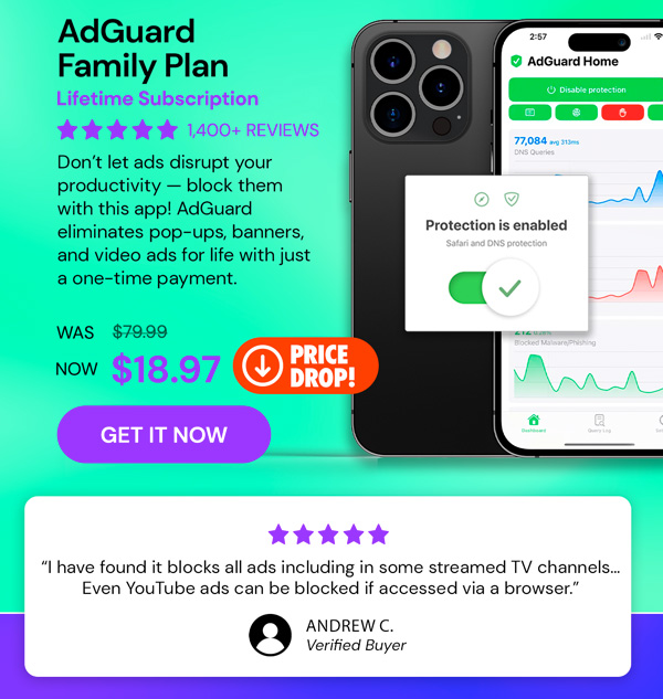 AdGuard Family Plan: Lifetime Subscription