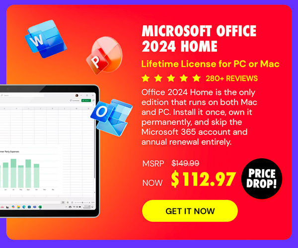 Microsoft Office 2024 Home for Mac or PC: One-Time Purchase