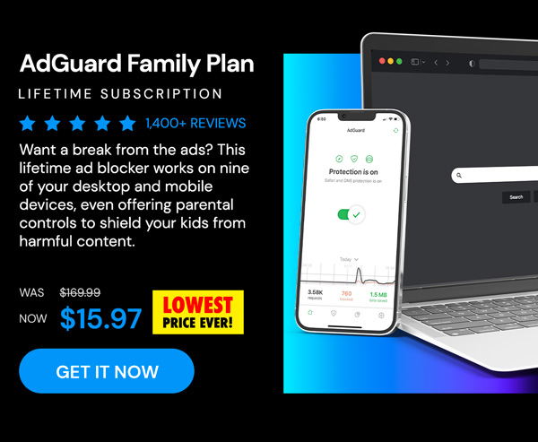 AdGuard Family Plan: Lifetime Subscription