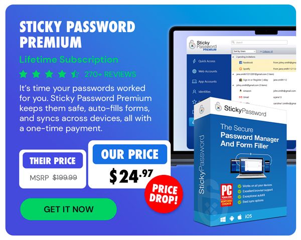 Sticky Password Premium: Lifetime Subscription
