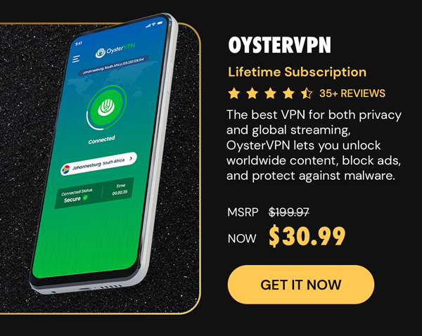 OysterVPN: VPN Lifetime Subscription