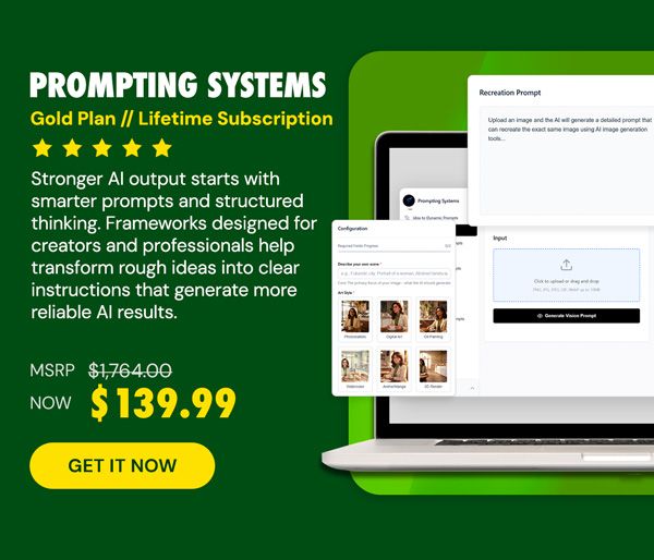 Prompting Systems: Lifetime Subscription (Gold Plan)
