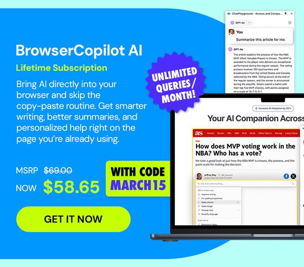 BrowserCopilot AI - Unlimited (Unlimited queries/month): Lifetime Subscription