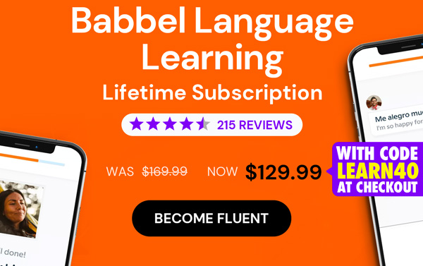 Babbel Language Lifetime Subscription | Become Fluent