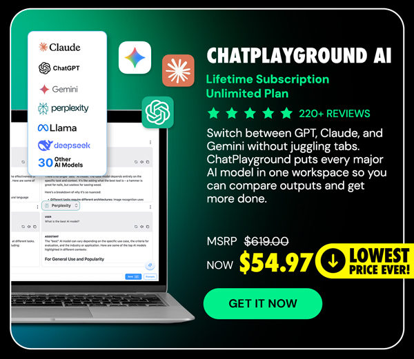 ChatPlayground AI: Lifetime Subscription (Unlimited Plan)