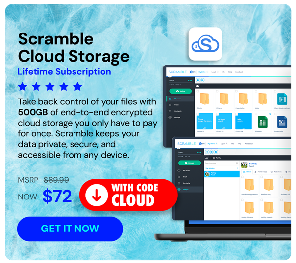 Scramble Cloud Storage: Lifetime Subscription