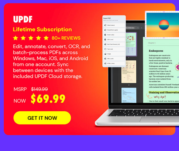 UPDF - Edit, Convert, AI Chat with PDF: Lifetime Subscription