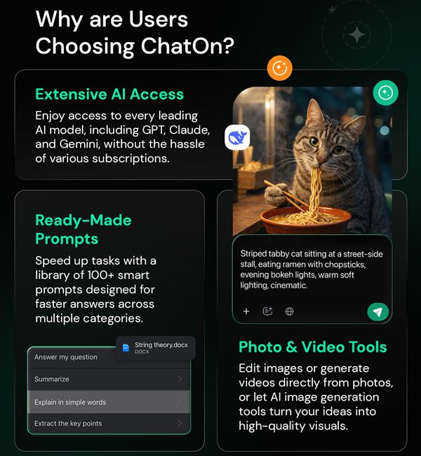 ChatOn AI Assistant Premium Plan: 1-5 Year Subscriptions Available