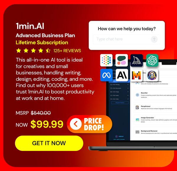 1minAI Advanced Business Plan Lifetime Subscription