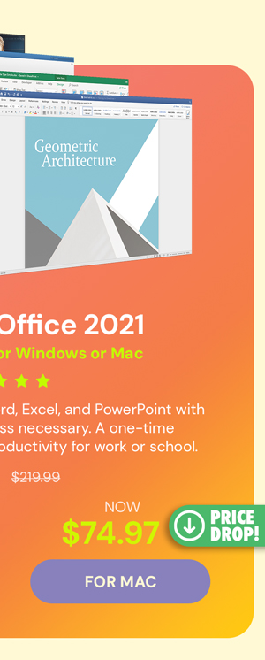 Microsoft Office Home & Business for Mac 2021: Lifetime License