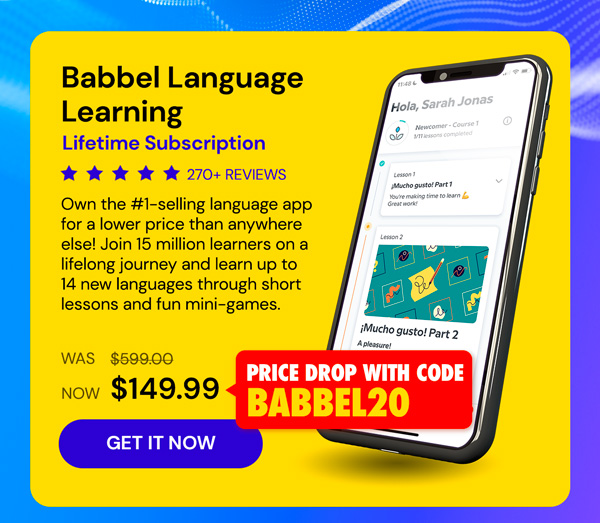 Babbel Language Learning: Lifetime Subscription (All Languages)