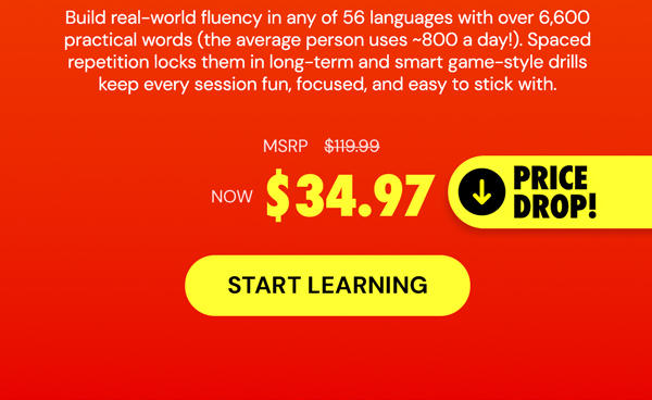 Qlango Language Learning: Lifetime Subscription (All Languages)