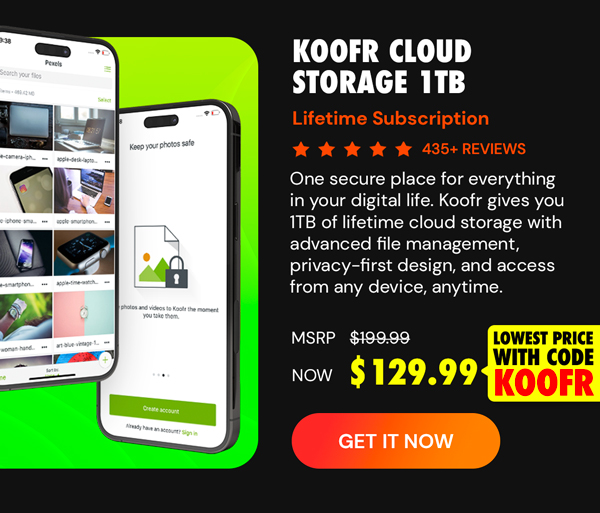 Koofr Cloud Storage: Lifetime Subscription (1TB)