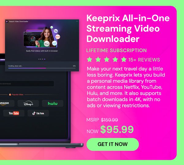 Keeprix All-in-One Streaming Video Downloader: Lifetime Subscription