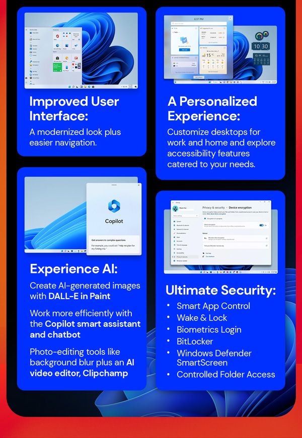 Microsoft Windows 11 Pro or Home