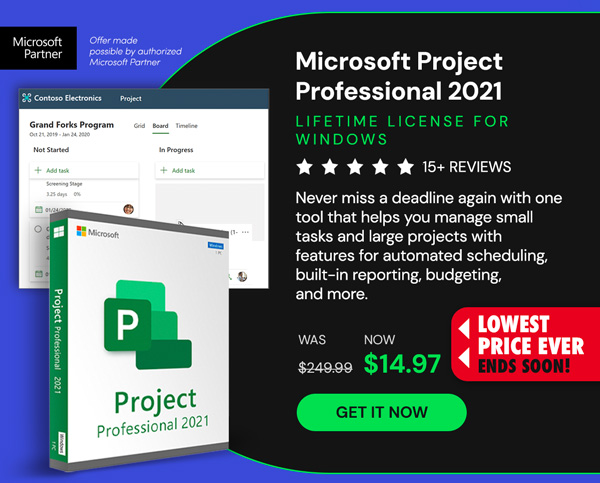 Microsoft Project Professional 2021 for Windows