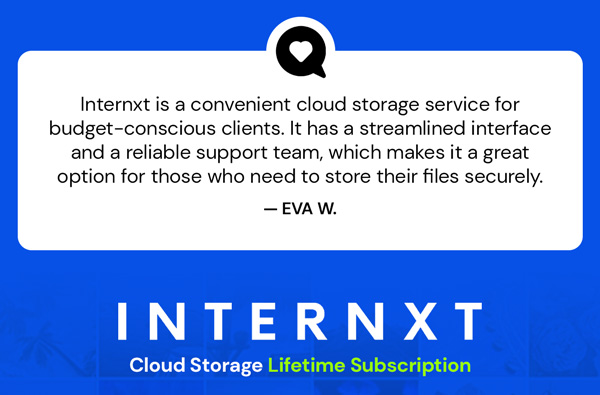 Internxt Cloud Storage Lifetime Subscription: 2TB - 10TB - 5TB Plans