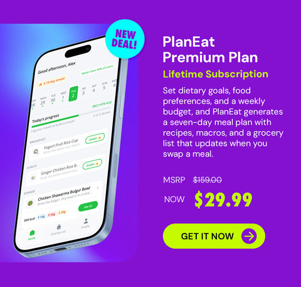 PlanEat Premium Plan Lifetime Subscription